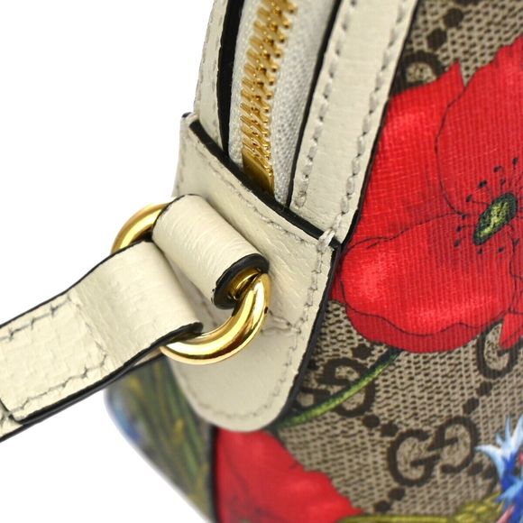 Gucci Gg Pattern Ophidia Flora Shoulder #81748G10B - Picture 8 of 15